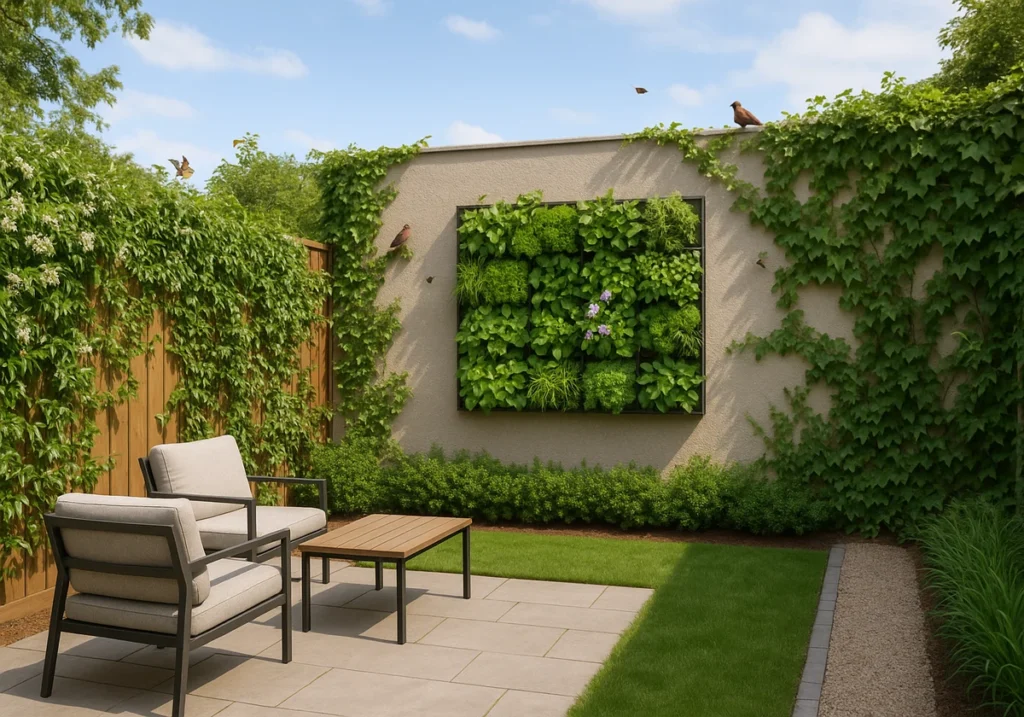 Climbing Plants and Living Walls