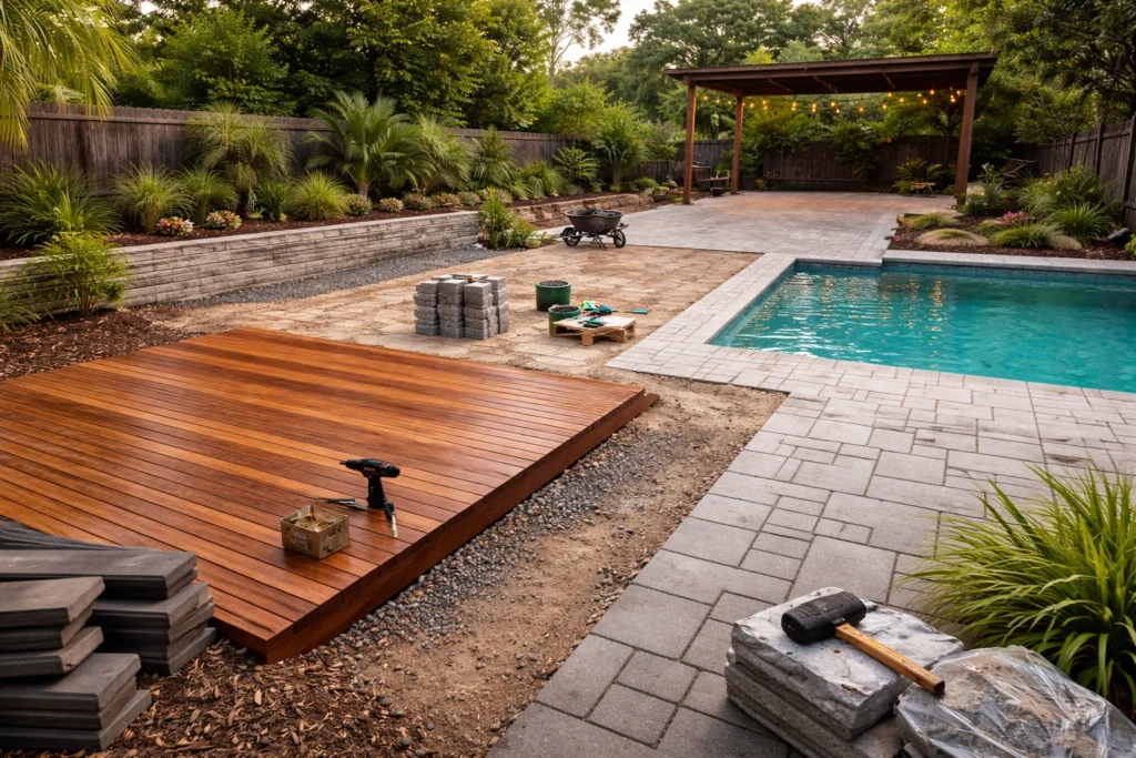 Deck or Patio Before Furniture and Decor