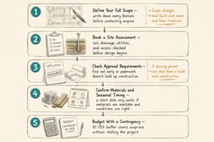 A Simple Landscaping Project Planning Process to Avoid Delays