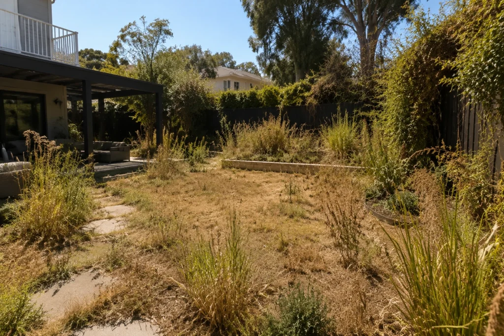 Summer heat destroying backyard efforts